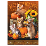 Full Diamond Painting kit - Pumpkins and cats