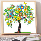 Full Diamond Painting kit - Flower tree