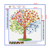 Full Diamond Painting kit - Four Seasons Tree