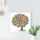 Full Diamond Painting kit - Flower tree