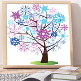 Full Diamond Painting kit - Snowflake tree