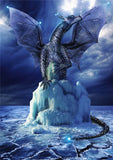 Full Diamond Painting kit - Dragon in the snow