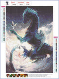 Full Diamond Painting kit - The dragon and the white dove