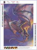 Full Diamond Painting kit - Flying dragon