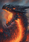 Full Diamond Painting kit - Flame dragon