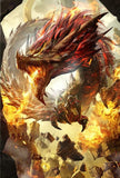 Full Diamond Painting kit - Flame dragon