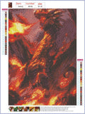 Full Diamond Painting kit - Fire-breathing dragon