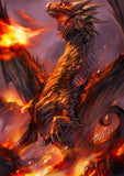 Full Diamond Painting kit - Fire-breathing dragon