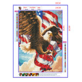 Full Diamond Painting kit - American flag eagle