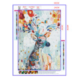 Full Diamond Painting kit - Watercolor deer
