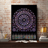 Full Diamond Painting kit - Stained glass windows of Cath¨¦drale Notre Dame de Paris