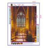 Full Diamond Painting kit - Interior view of Cath¨¦drale Notre Dame de Paris