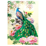 Full Diamond Painting kit - Peacock and flower