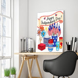 Full Diamond Painting kit - Happy independence day