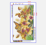 Full Diamond Painting kit - Butterflies and flowers