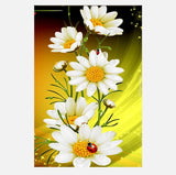 Full Diamond Painting kit - White chrysanthemum
