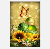 Full Diamond Painting kit - Sunflower and butterfly