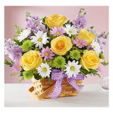 Full Diamond Painting kit - Beautiful flowers on flower basket