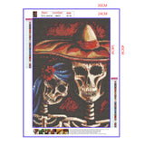 Full Diamond Painting kit - Skeleton couple