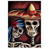 Full Diamond Painting kit - Skeleton couple