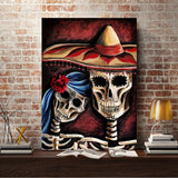 Full Diamond Painting kit - Skeleton couple