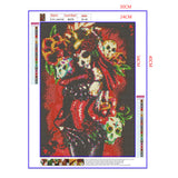 Full Diamond Painting kit - Beautiful skeleton woman