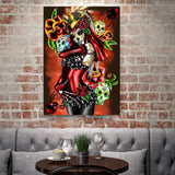 Full Diamond Painting kit - Beautiful skeleton woman