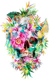 Full Diamond Painting kit - Flowers on skull