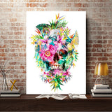 Full Diamond Painting kit - Flowers on skull