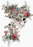 Full Diamond Painting kit - Flowers on skull