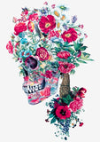 Full Diamond Painting kit - Flowers on skull