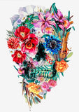 Full Diamond Painting kit - Flowers on skull