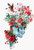 Full Diamond Painting kit - Flowers on skull