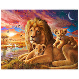 Full Diamond Painting kit - Lion family