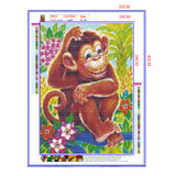 Full Diamond Painting kit - Cute orangutan