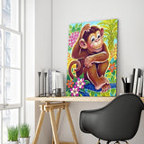 Full Diamond Painting kit - Cute orangutan