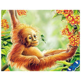 Full Diamond Painting kit - Cute orangutan