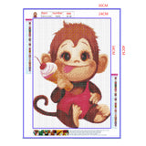 Full Diamond Painting kit - Cute little monkey