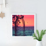 Full Diamond Painting kit - Sunset by the sea  (16x16inch)