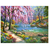 Full Diamond Painting kit - Beautiful wild scenery in spring