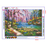 Full Diamond Painting kit - Beautiful wild scenery in spring