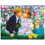 Full Diamond Painting kit - Childhood couple