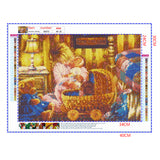 Full Diamond Painting kit - Little girl and her dolls