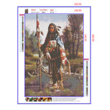 Full Diamond Painting kit - American Indian