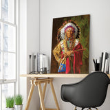 Full Diamond Painting kit - American Indian