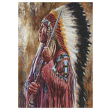 Full Diamond Painting kit - American Indian