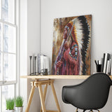 Full Diamond Painting kit - American Indian