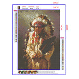 Full Diamond Painting kit - American Indian