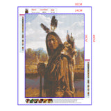 Full Diamond Painting kit - American Indian