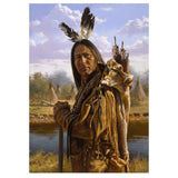 Full Diamond Painting kit - American Indian